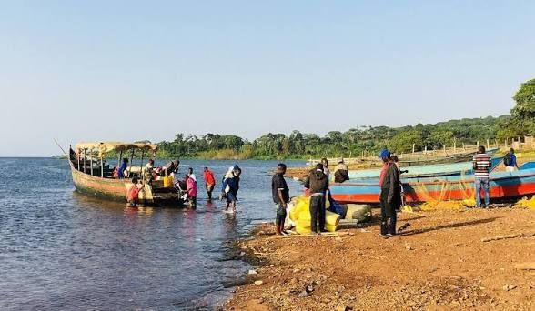 Lake Victoria shoreline at Entebbe